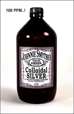 TRUE COLLOIDAL Silver 1 LITRE 100ppm [Non-Ionic] FREE STANDARD Aus SHIPPING! • $51.77