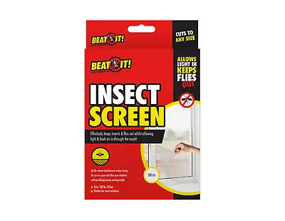 £2.95 • Buy Insect Fly Screen Mesh Mosquito Bug Moth Repellent Window Netting Large White