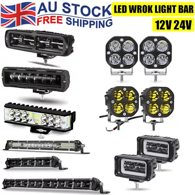 LED Work Light Bar Flood Spot Lights Driving Lamp Offroad Car Truck SUV 12V 24V • $39.70