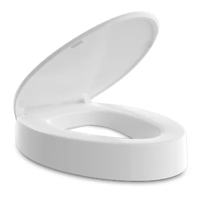 Ccbello 3 In Raised Toilet Seat - Elongated - Heavy Duty - Slow Close - Elevated • $19.99