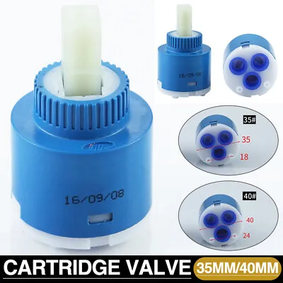 35mm/40mm Replacement Ceramic Disc Cartridge Basin Water Mixer Taps Faucet Valve • £4.02