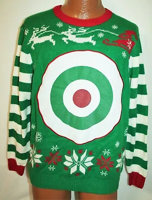 $29.98 • Buy UGLY FUNNY CHRISTMAS SWEATER Bullseye Target Toss Party Drinking Game SIZE LARGE