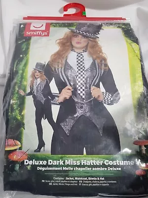 New – Smiffys – Womens – Deluxe Miss Dark Hatter Costume - M • £19.99