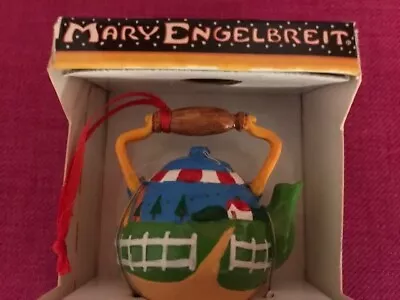 New In Box Mary Engelbreit Mini Teapot Collection Ornament • $11.99