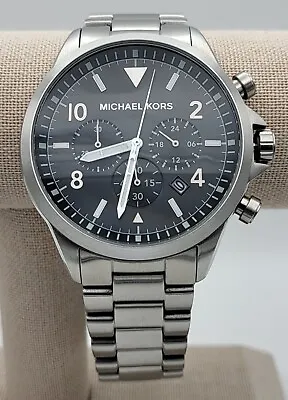 Michael Kors MK8826 Men's Gage Chronograph Stainless Steel Watch • $105
