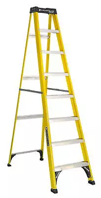 Louisville Ladder  8  Fiberglass Step Ladder  12 Reach  250 Lbs Load  Capacity   • $108