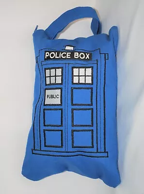 DOCTOR WHO Cosmetic Makeup Bag Zipper Pencil Pouch Embroidered TARDIS Spaceship • £17.35