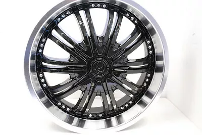 Machined Black Verde Madonna 20x8.5 Inch Wheel Rim Lincoln MarkVIII Continental  • $189.99