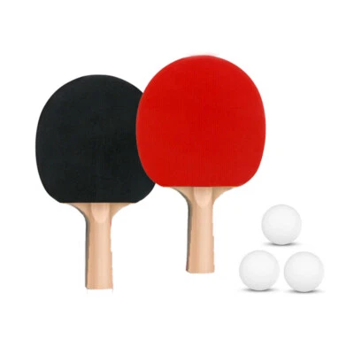 $12.68 • Buy 5PCS Table Tennis Ping Pong Set Includes 2 Rackets And 3 Balls Value Set