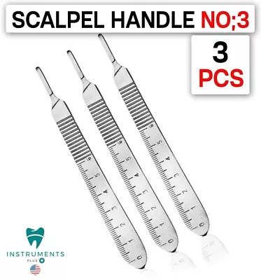 3x Surgical Blades BP Handle Scalpel Handle #3 Medical Dental Blade Holder • $11.99