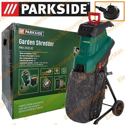 Parkside 2400W Garden Shredder With 45L Collection Bag • £109.99