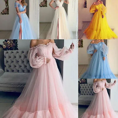 £23.90 • Buy Dresses Wedding Gown Party Ball Womens Evening Formal Prom Long Bridesmaid UK