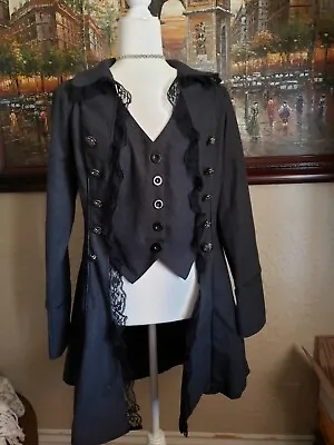 Vintage Victorian Tail Coat Gothic Woman • $55