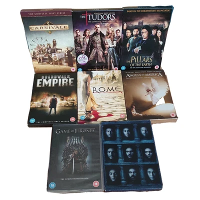 £16.95 • Buy TV Bundle ~ Carnivale, Tudors, Pillars Of The Earth, Game Thrones 1&6, ROME  DVD