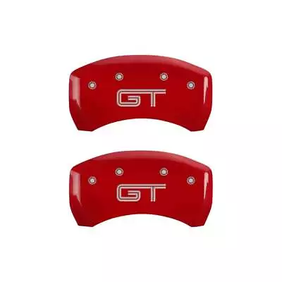 MGP Caliper Covers 10197SMG2RD Mustang Front/GT Rear Red Powder Coat Set Of 4 • $299