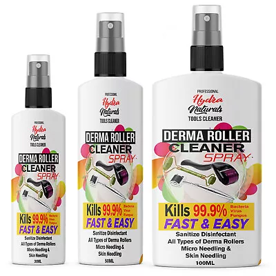 ✅Derma Roller Cleaner Steriliser Tools Make Up Brush Surface Spray UK ✅ • £3.39