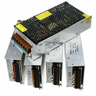 DC 12V Power Supply LED Driver 12W - 720W Switching Transformer LED Strip Lights • £39.89