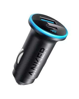 Anker USB C Car Charger Adapter 52.5W With 30W PowerIQ 3.0 Fast Charging Port • £14.11