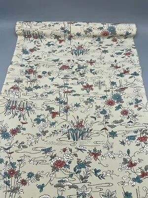 Japanese Kimono Silk Fabric Silk Vintage Silk Fabric For Craft Patchwork (E) • £9.50