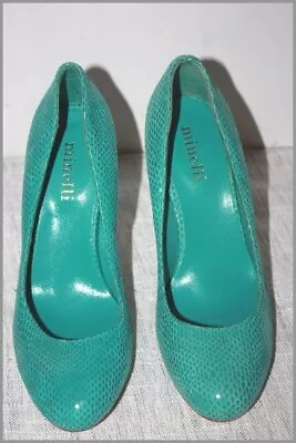 Minelli Court Shoes All Leather Turquoise T 36 Near Mint New • $66.33