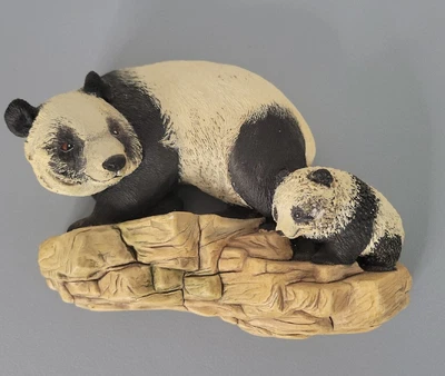 $24.95 • Buy Pandas Bossons Congleton Endland Chalkware Figurine Wall Hanging 1977 Signed Abw