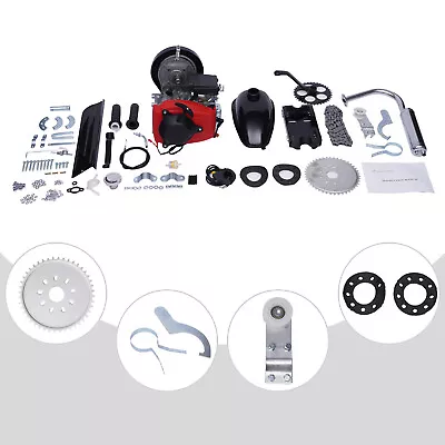 49cc 4-Stroke Gas Petrol Motorized Bike Engine Motor Kit Belt Drive Full Set • $161.50