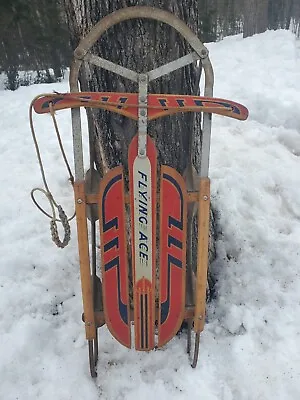 Vintage Flying Ace Snow Sled 39 ×21 ×8  • $95