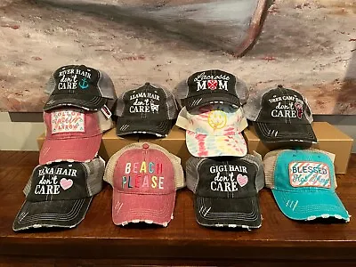 You Pick!! Girls Fun Distressed Baseball Cap Hat Adjustable Distressed • $10