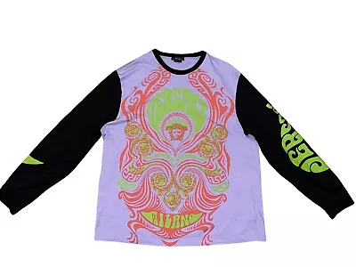 Versace Music Men's L/S T-Shirt Medusa Psychedelic Graphic Print 3XL • $250