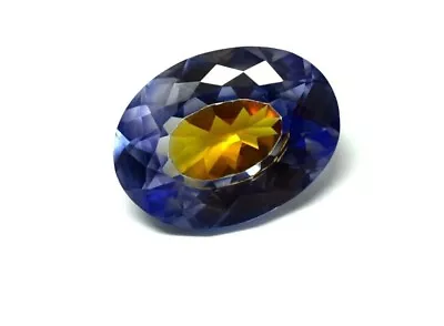 AAA 10 CT+ Natural Bi-Color Pitambari Sapphire Oval GIE Certified Gemstone Cut • $26.60