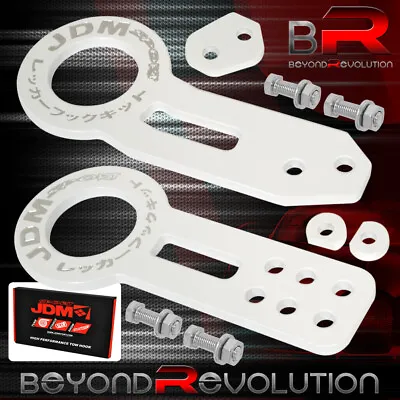 For Audi Volvo Anodized Cnc Heavy Duty White Front Rear Hitch Tow Hook Kit • $52.99