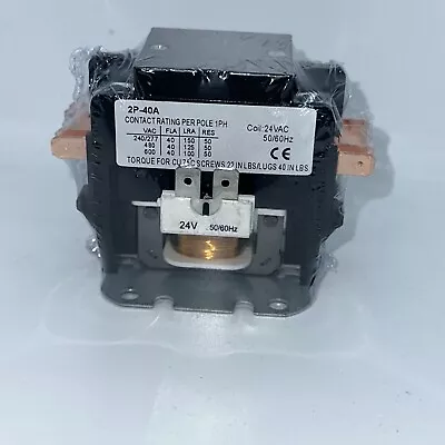 2 Pole Contactor 40A 24vc 50/60 Hz • $17