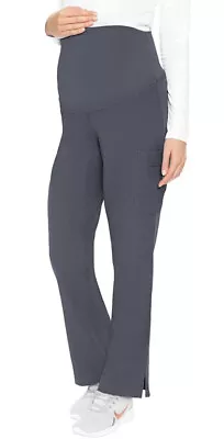 Med Couture Plus One Maternity Cargo Scrub Pants Gray Size MP • $30