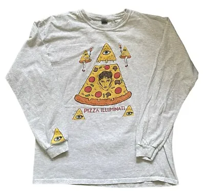 Sam Fender T Shirt Large Long Sleeve Pizza Illuminati Rare 2020 • £40