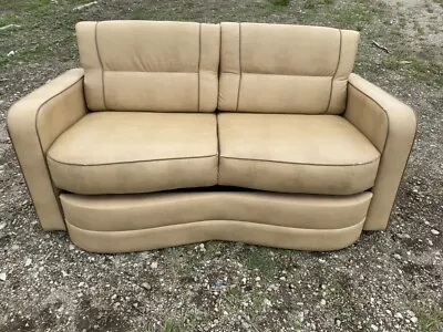 Villa 69  Standard Sofa Tan Couch Bed RV Boat Motorhome Coach Used • $1000