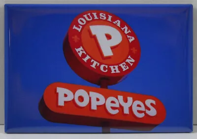 Popeyes Chicken 2  X 3  Fridge / Locker Magnet. Advertising • $6.39