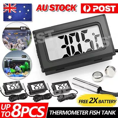 $3.85 • Buy Digital LCD Thermometer For Fridge Freezer Aquarium Fish Tank Water Temperature