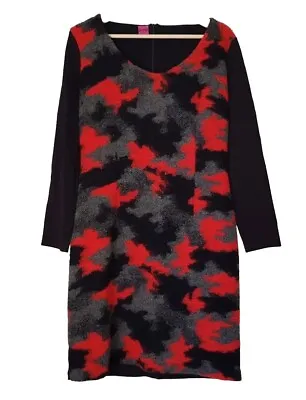 Save The Queen Made In Italy Camouflage Fluffy Wool Punk Womens Dress XL  • $199.99