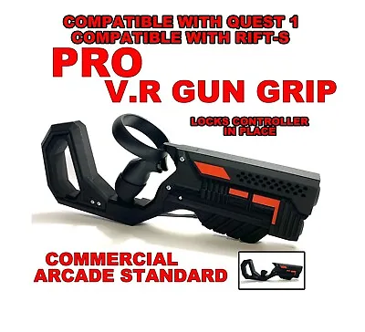VR Gun Blaster Pistol Grip Pro Plus Fit Oculus Quest 1 + Fits Rift-S Controllers • £49.99