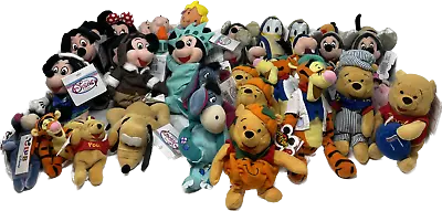 Disney Store Parks 8” Mini Bean Bag Plush Minnie Mickey Pooh Tigger YOU CHOOSE • $11.97