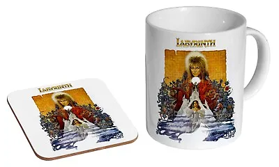 David Bowie Labyrinth Poster - Coffee / Tea Mug And Coaster Gift Set • £9.99
