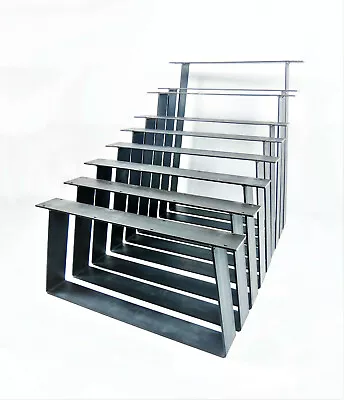 £43.13 • Buy Trapezium Heavy Duty Table Leg Bench Coffee Table Stand Desk Solid Metal 100x6mm