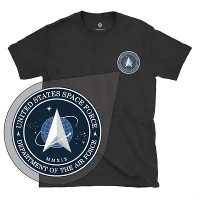 Official United States Space Force Patch Logo T-Shirt & Decal • $14.99