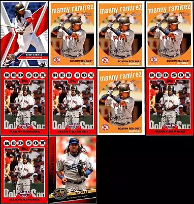 (10) 2008  Manny Ramirez Boston Red Sox Lot • $9