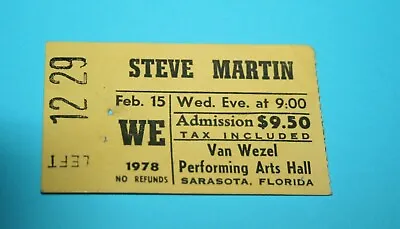 1978 STEVE MARTIN Wild And Crazy Guy / King Tut Ticket Stub • $17