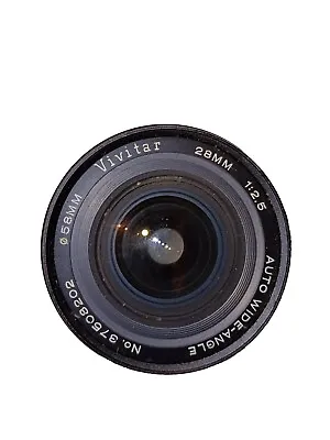 Vivitar Auto Wide-Angle 28mm-58mm 1:2.5 Camera Lens • $29.50