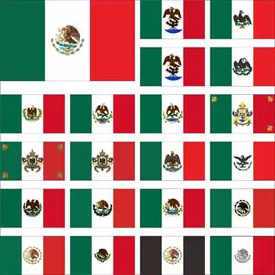 Mexico Flag Primer Imperio Mexican Empire Segundo Tercera República Central • $12