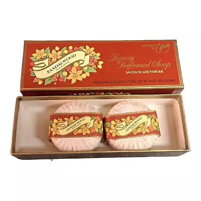 Vintage Sandal Wood Scented Savon De Luxe CELEBRITY Soap Set Of 2 New Open Box • $18