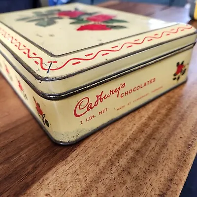 Vintage CADBURY Milk Tray 2lb - Roses Tin With Lid - Claremont Tasmania • $35