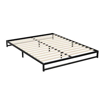 Artiss Bed Frame Queen Size Metal Base Mattress Platform Foundation Black BERU • $110.95